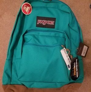 Jansport Spanish Teal & Brown Backpack
